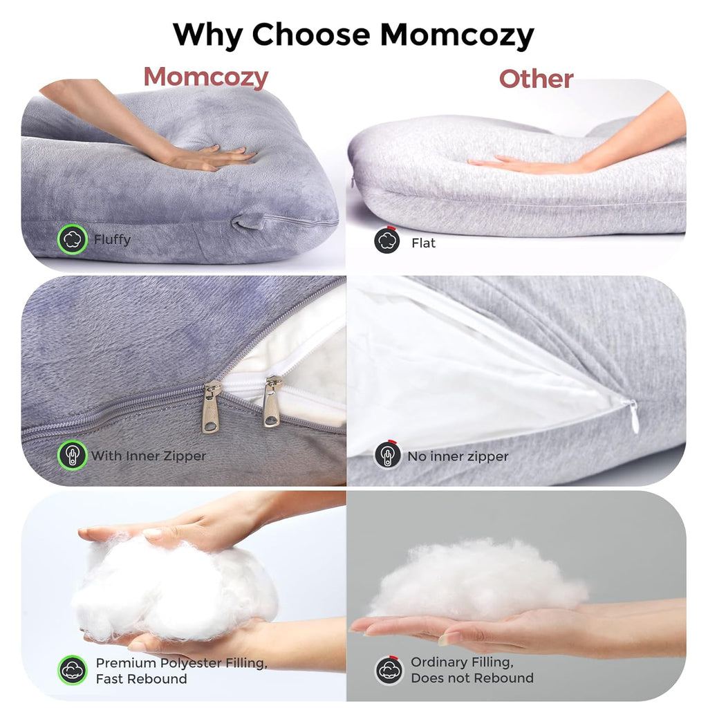 Pregnancy Pillow for Sleeping - U Shaped Full Body Maternity Pillow