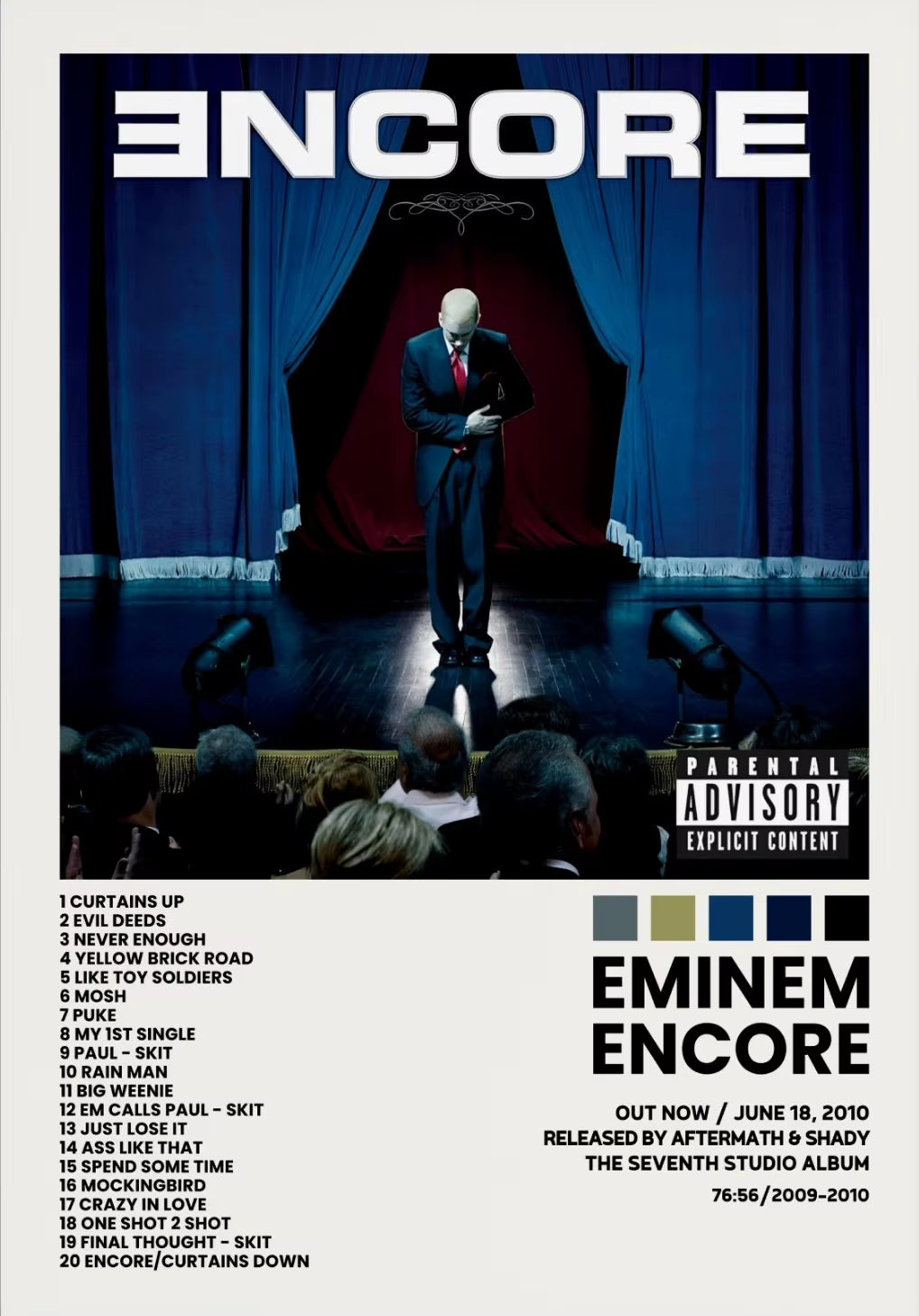 Hip Hop Rap Star Drake Eminem Music Album Covers Poster Print Canvas Painting Wall Art Picture Bedroom Living Room Home Decor