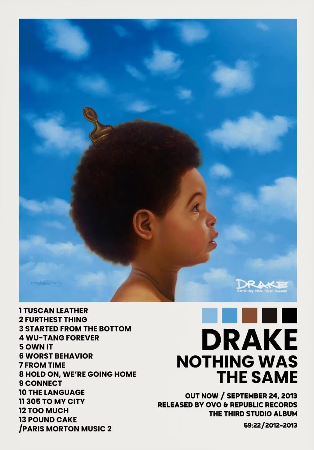 Hip Hop Rap Star Drake Eminem Music Album Covers Poster Print Canvas Painting Wall Art Picture Bedroom Living Room Home Decor