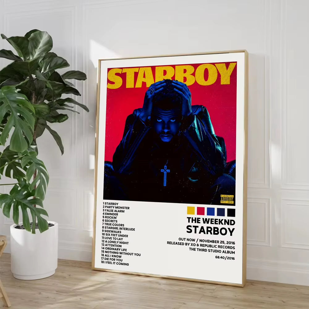 Hip Hop Rap Star Drake Eminem Music Album Covers Poster Print Canvas Painting Wall Art Picture Bedroom Living Room Home Decor