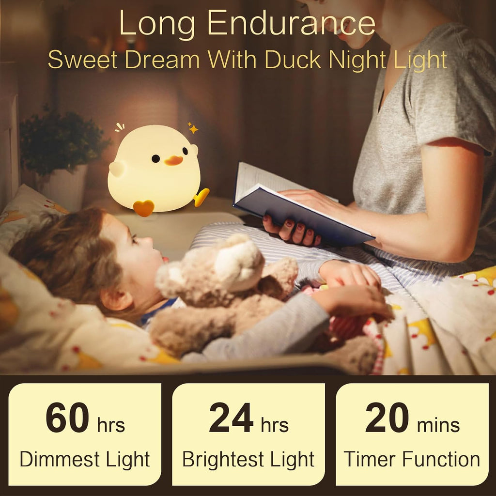 Duck Cute Lamp, Squishy Night Light, Kids Gifts Baby Room Decor
