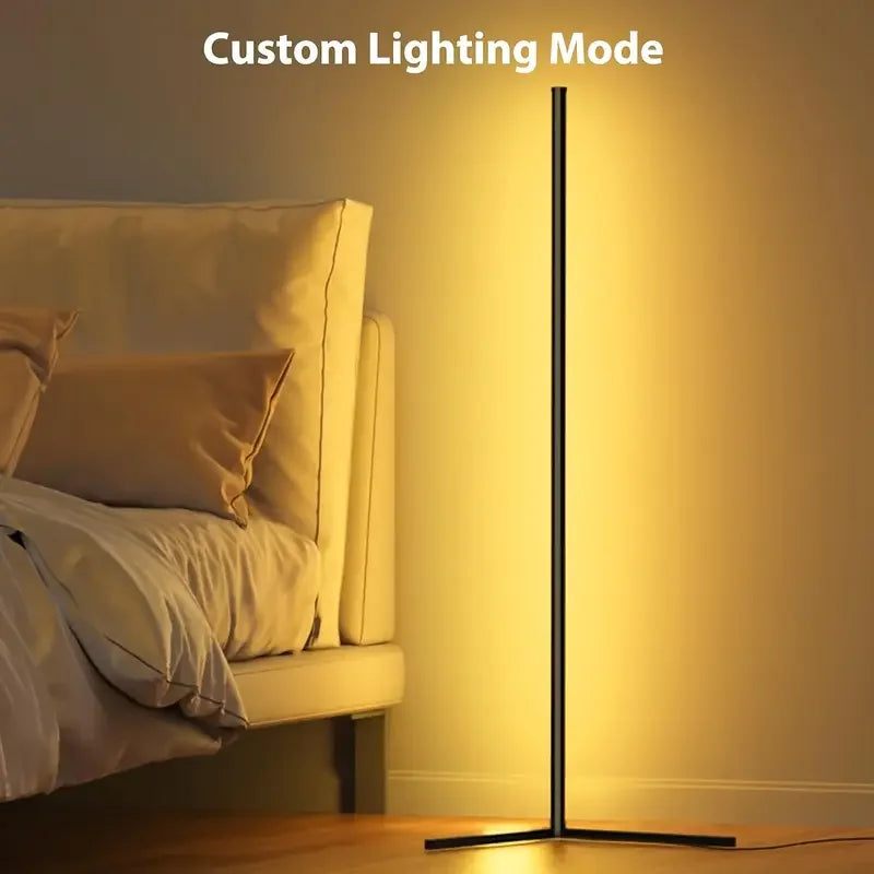 Smart Led Living Room Floor Lamp Rgb Color-Changing Floor Lamp Music Synchronization App Control Suitable for Living Room, Room, Gaming Room Easy to Install