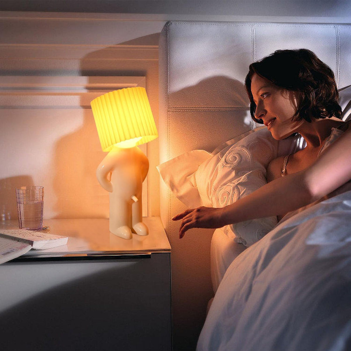 Funny Creative Boy Shaped LED Bedside Night Light Gifts